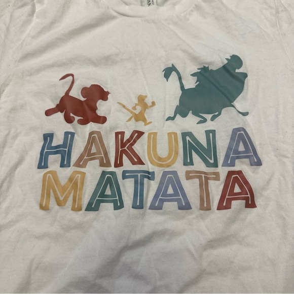Hakuna Matata White Disney Tee size S - Picture 4 of 4